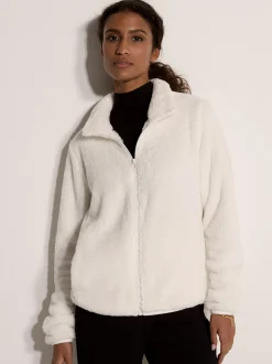 Apricot Damen Fleecejacke in beige - Ärmel: langarm