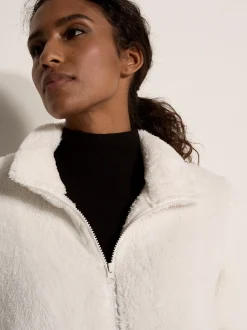 Apricot Damen Fleecejacke in beige - Ärmel: langarm
