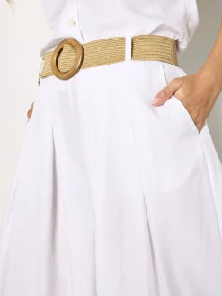 Apricot Damen Hose in weiß - Länge: lang