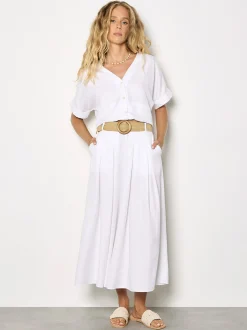 Apricot Damen Hose in weiß - Länge: lang