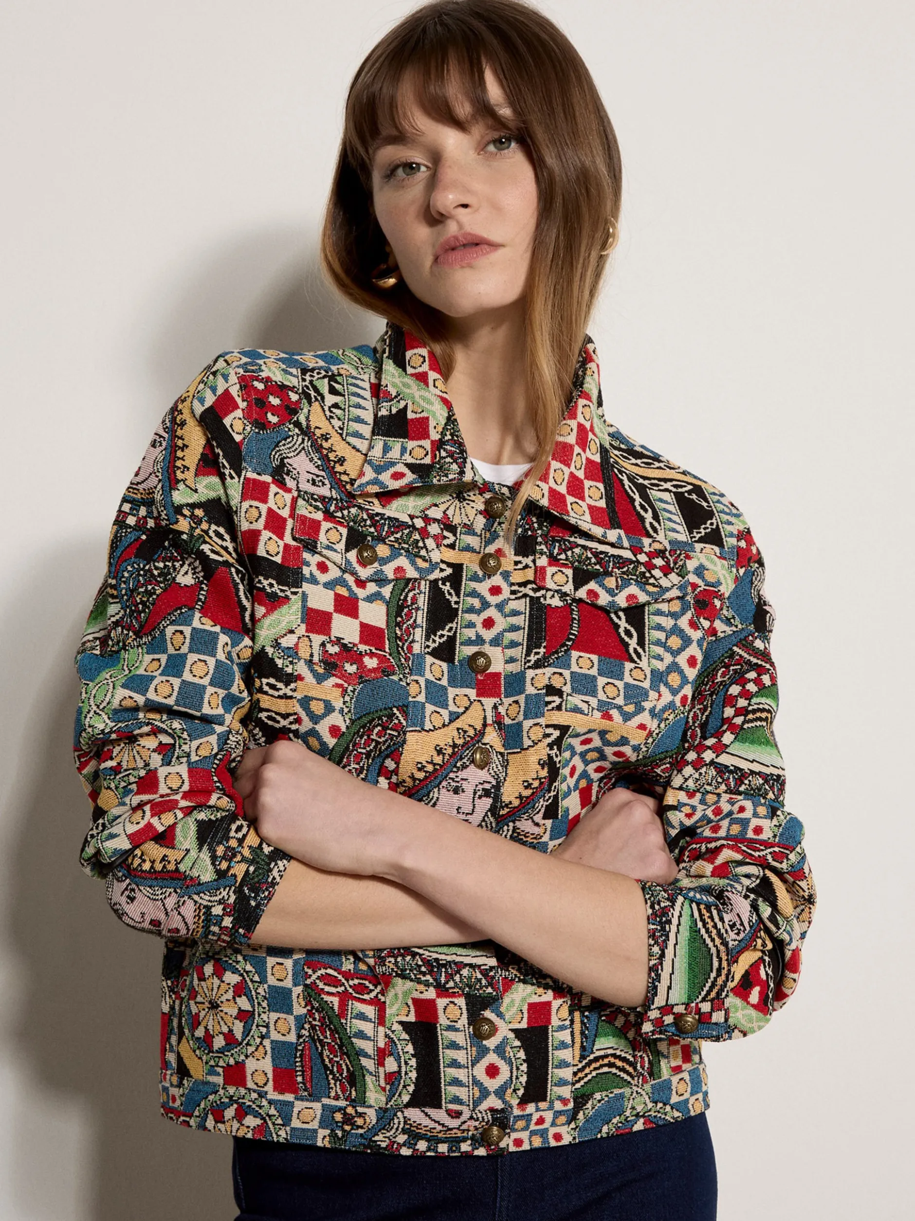 Apricot Damen Jacke in mehrfarbig