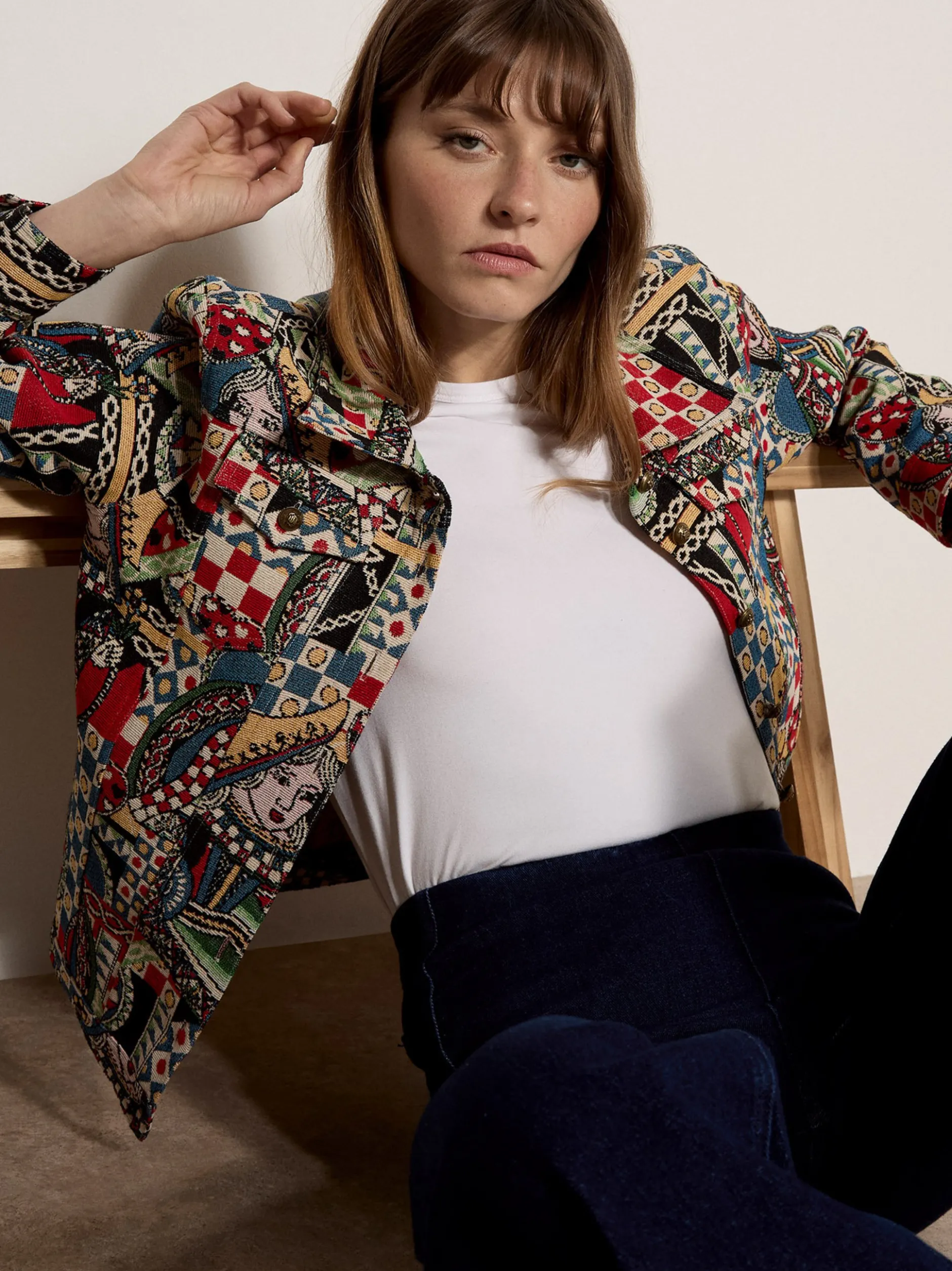 Apricot Damen Jacke in mehrfarbig
