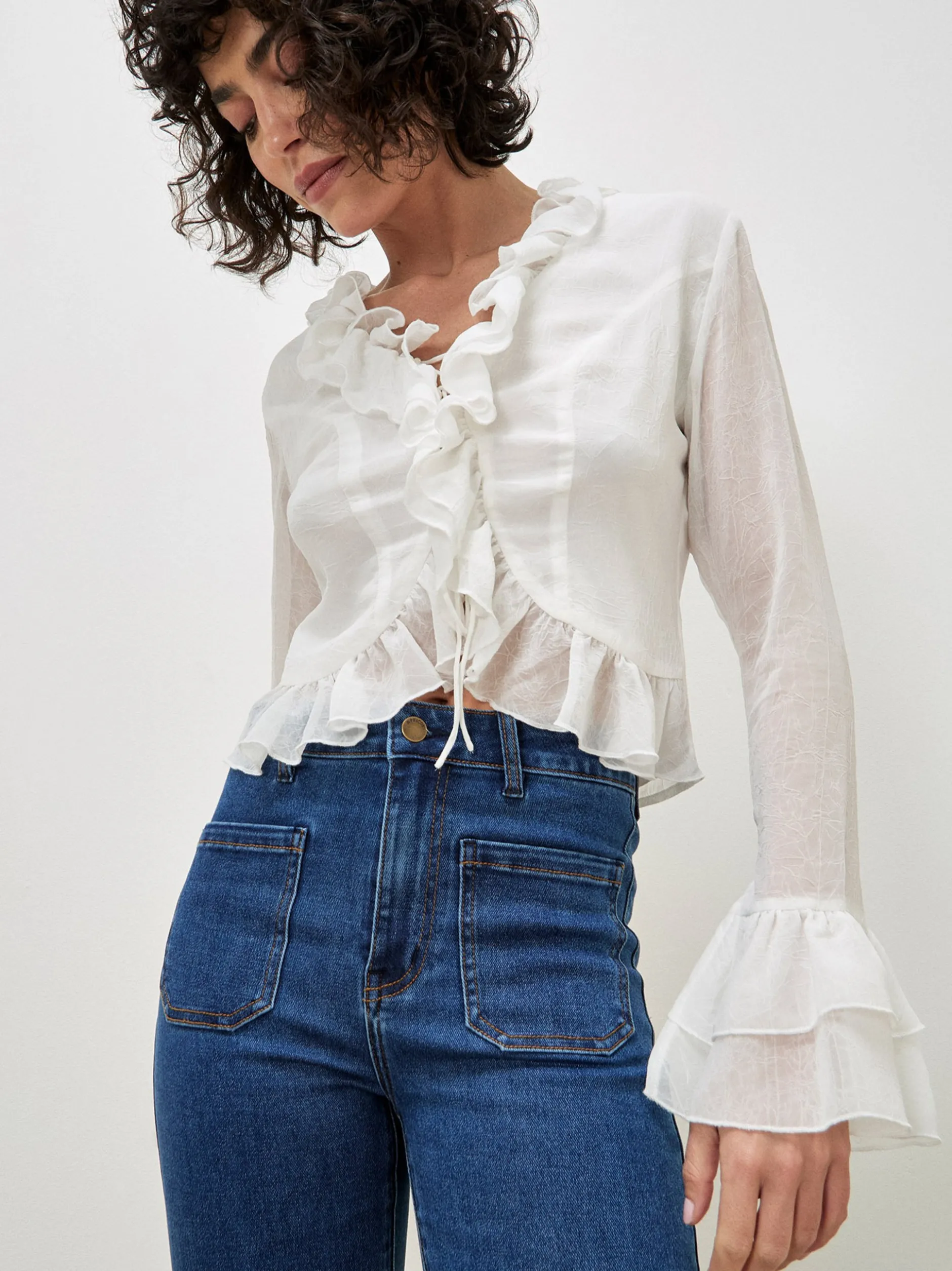 Apricot Damen Jeans in blau - Länge: lang