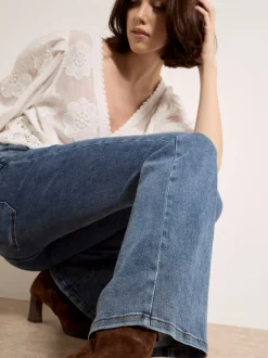 Apricot Damen Jeans in blau - Länge: lang