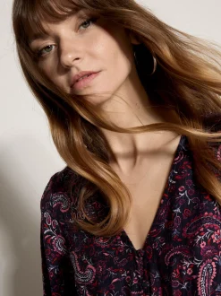 Apricot Damen Maxikleid in lila - Länge: lang