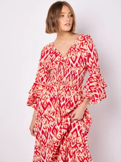 Apricot Damen Maxikleid in rot - Länge: lang