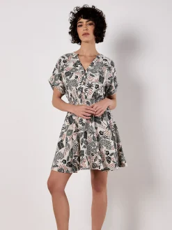 Apricot Damen Minikleid in beige - Länge: kurz