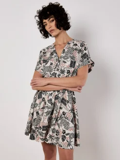 Apricot Damen Minikleid in beige - Länge: kurz