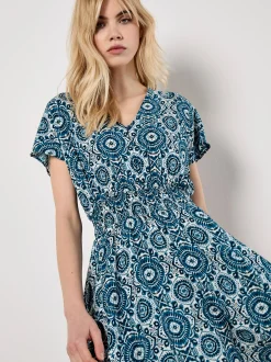 Apricot Damen Minikleid in blau - Länge: knielang