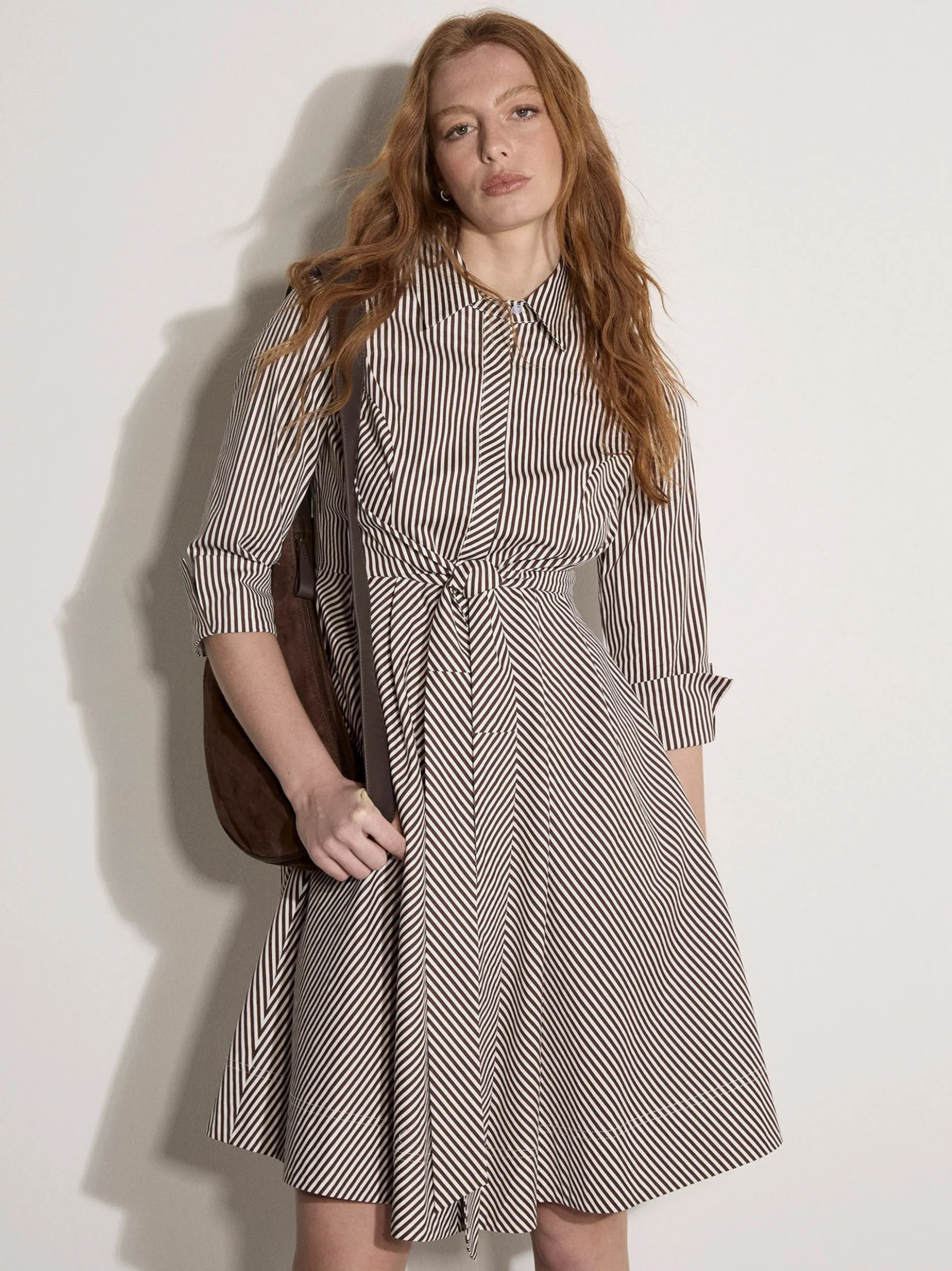 Apricot Damen Minikleid in braun - Länge: knielang
