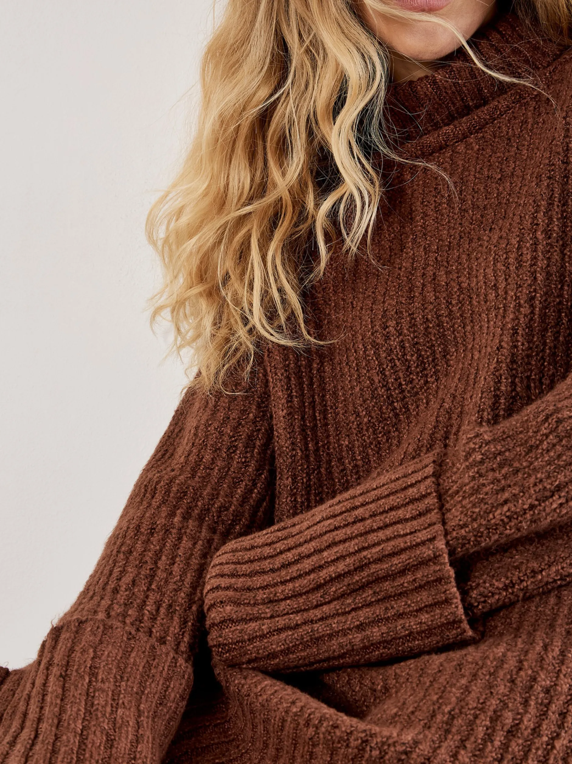 Apricot Damen Minikleid in braun rot - Länge: kurz
