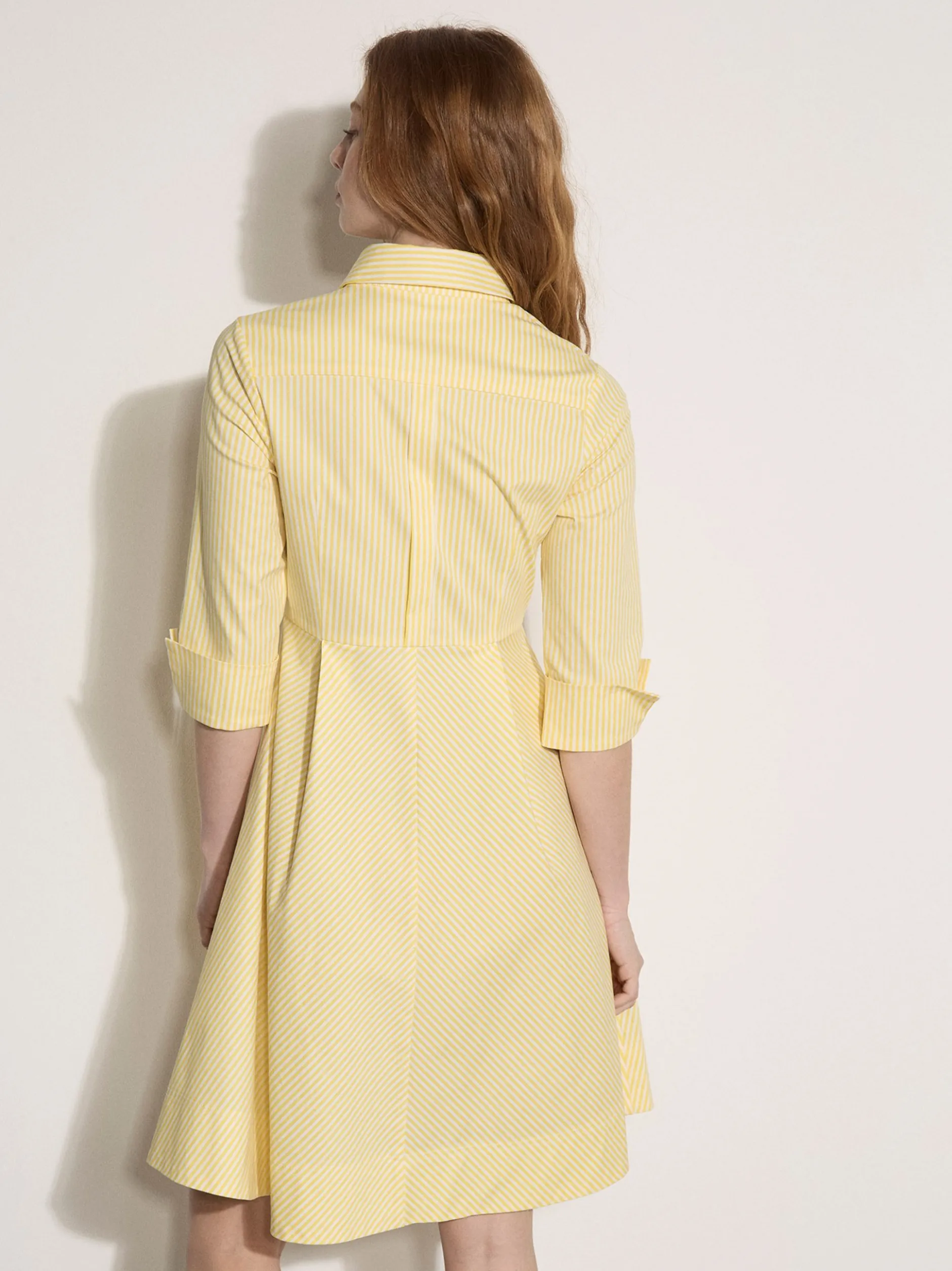 Apricot Damen Minikleid in gelb - Länge: knielang
