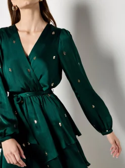Apricot Damen Minikleid in grün - Länge: kurz