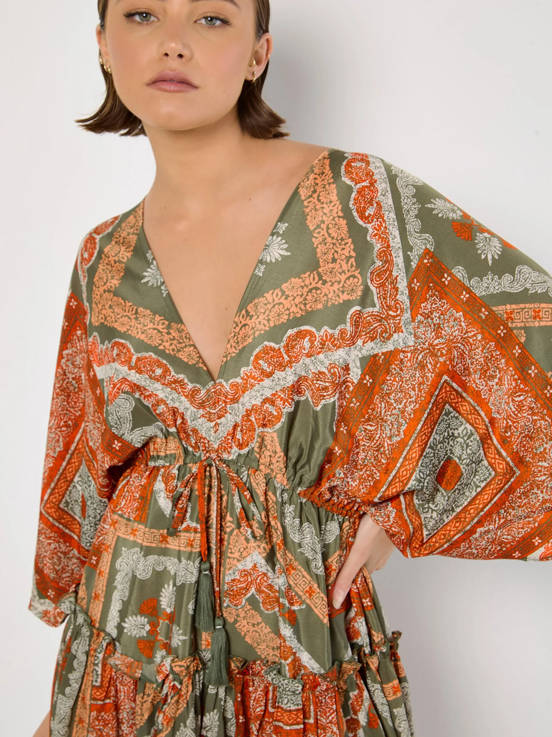 Apricot Damen Minikleid in grün mehrfarbig