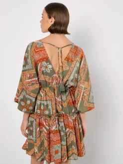 Apricot Damen Minikleid in grün mehrfarbig