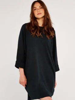 Apricot Damen Minikleid in marine blau - Länge: knielang