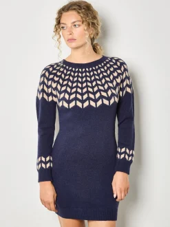 Apricot Damen Minikleid in marine blau - Länge: kurz