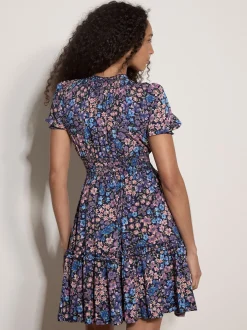 Apricot Damen Minikleid in marine mehrfarbig