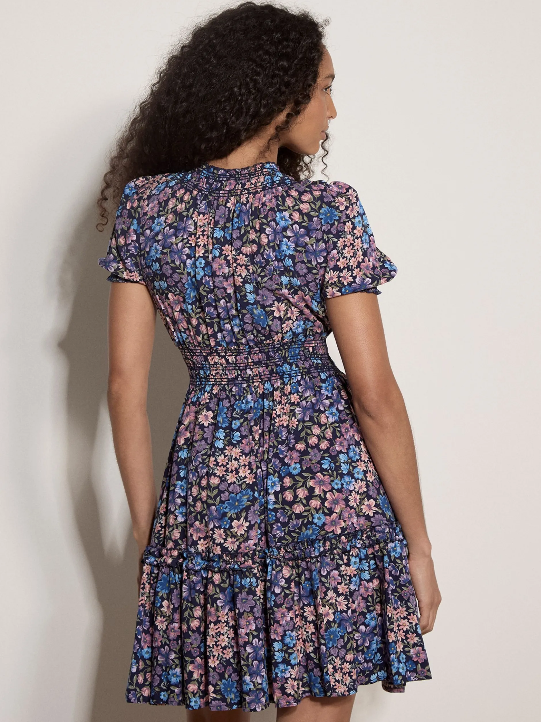Apricot Damen Minikleid in marine mehrfarbig
