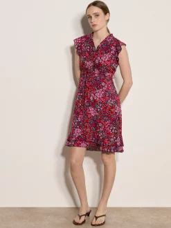 Apricot Damen Minikleid in mehrfarbig - Länge: knielang