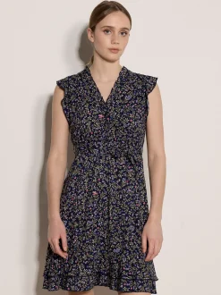 Apricot Damen Minikleid in purple mehrfarbig