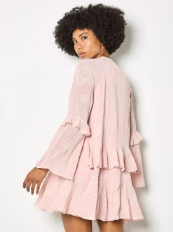 Apricot Damen Minikleid in rosa pink - Länge: kurz