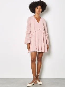 Apricot Damen Minikleid in rosa pink - Länge: kurz