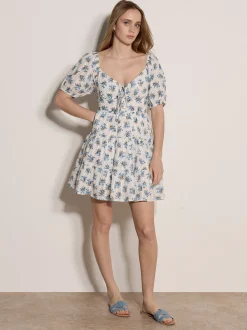 Apricot Damen Minikleid in weiß - Länge: knielang