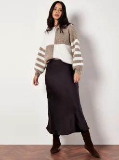 Apricot Damen Pullover in beige ecru - Ärmel: langarm