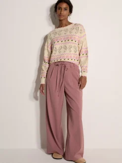 Apricot Damen Pullover in beige - Ausschnitt: Rundhals
