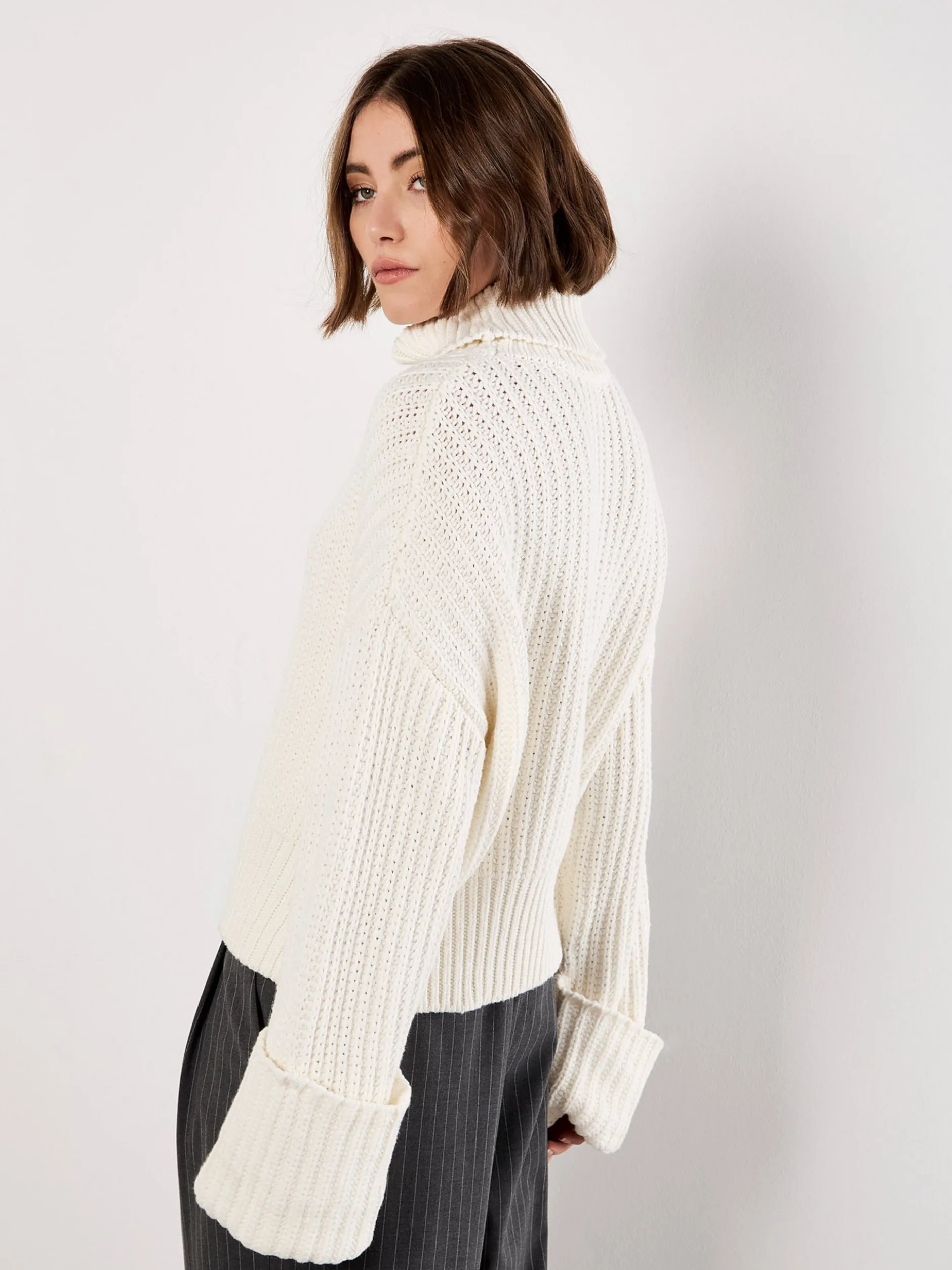 Apricot Damen Pullover in beige - Ärmel: langarm