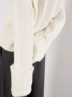Apricot Damen Pullover in beige - Ärmel: langarm