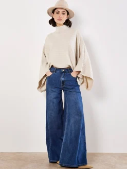 Apricot Damen Pullover in beige - Ärmel: langarm
