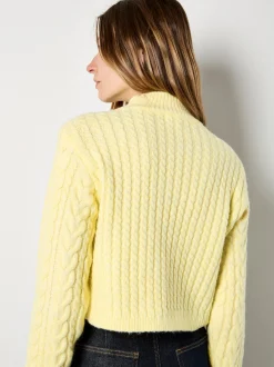 Apricot Damen Pullover in gelb - Ärmel: langarm