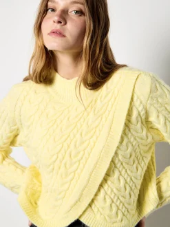 Apricot Damen Pullover in gelb - Ärmel: langarm
