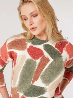 Apricot Damen Pullover in grün - Ärmel: langarm
