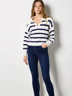 Apricot Damen Pullover in mehrfarbig weiß