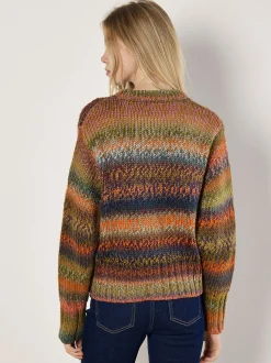 Apricot Damen Pullover in orange - Ausschnitt: Rundhals