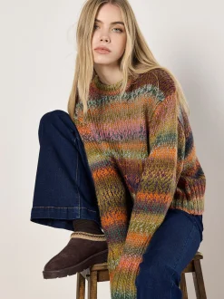 Apricot Damen Pullover in orange - Ausschnitt: Rundhals