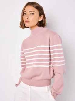 Apricot Damen Pullover in rosa - Ärmel: langarm