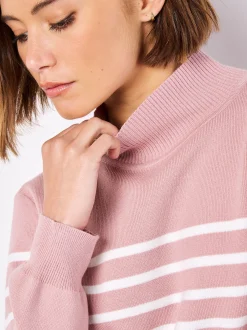 Apricot Damen Pullover in rosa - Ärmel: langarm