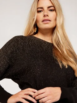 Apricot Damen Pullover in schwarz - Ärmel: langarm