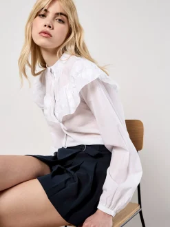 Apricot Damen Rock in marine blau - Länge: kurz