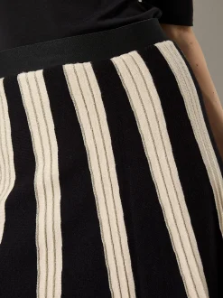 Apricot Damen Rock in schwarz - Länge: midi