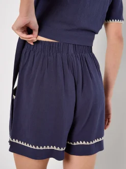 Apricot Damen Shorts in marine - Länge: kurz