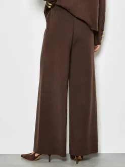 Apricot Damen Strickhose in braun - Länge: lang