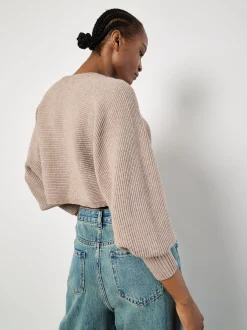 Apricot Damen Strickjacke in braun - Ärmel: langarm