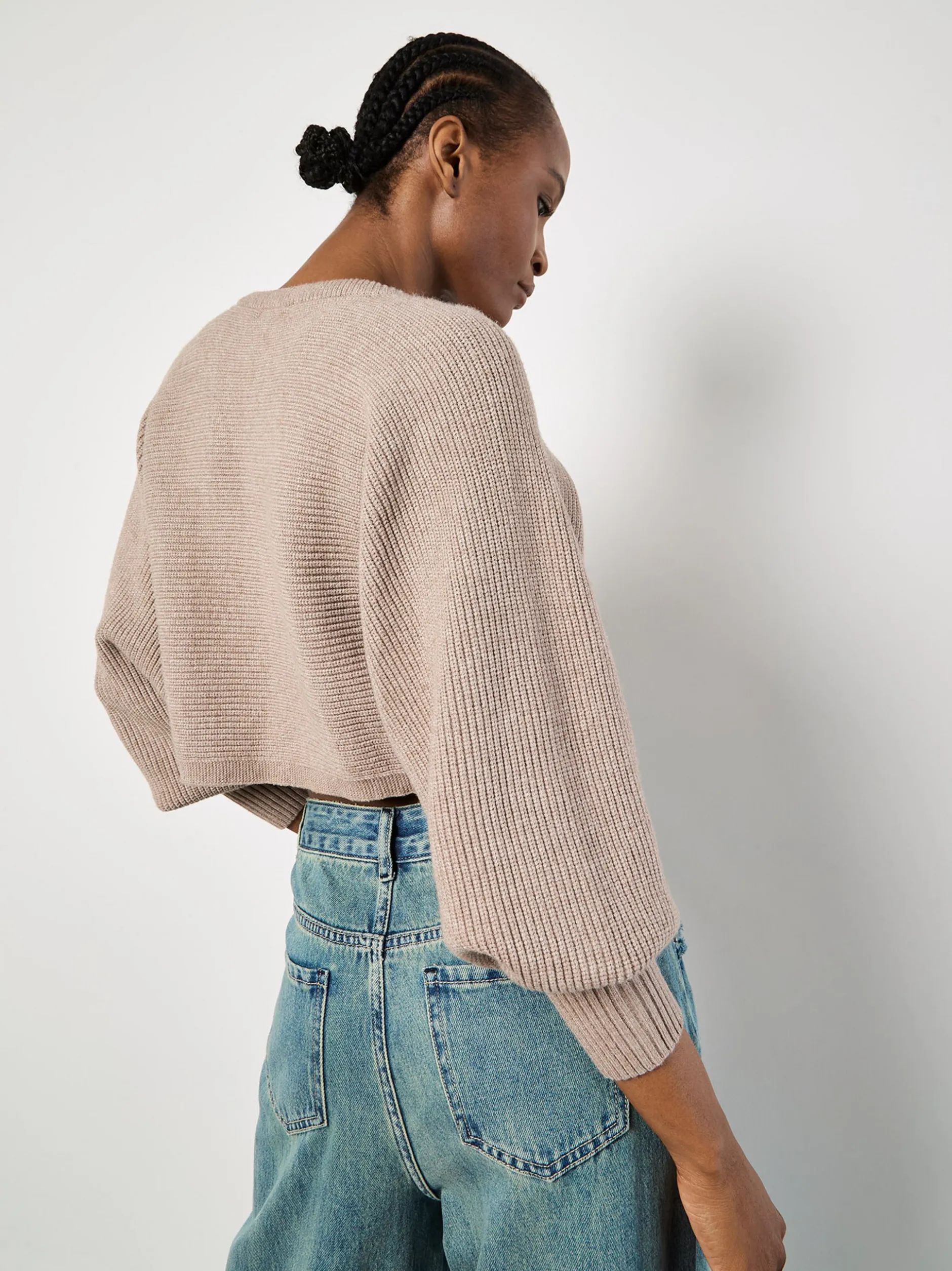 Apricot Damen Strickjacke in braun - Ärmel: langarm