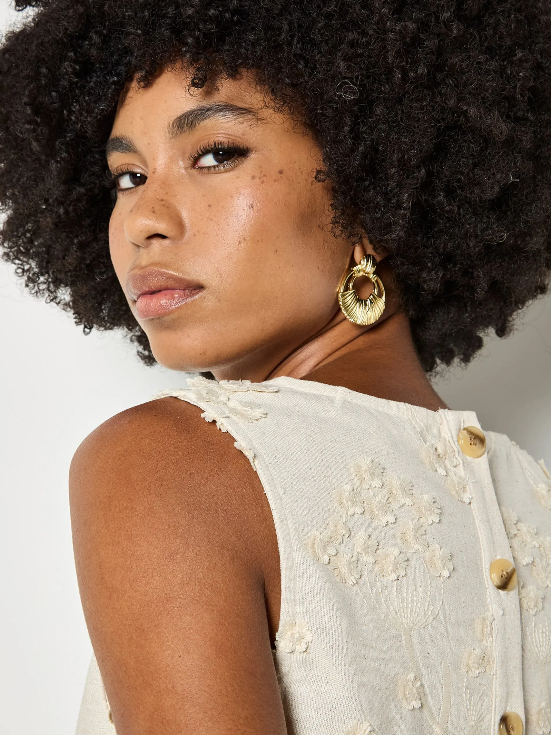 Apricot Damen Top in beige - Ausschnitt: Rundhals