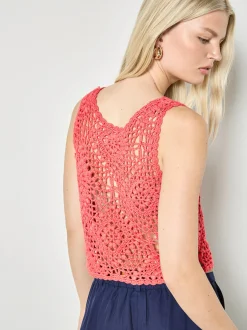 Apricot Damen Top in rot - Ausschnitt: Rundhals